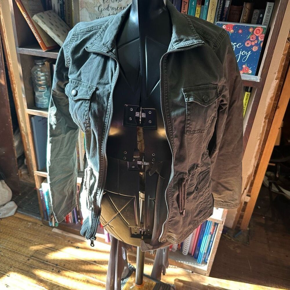 Sonoma washed gray minimalist classic S utility jacket